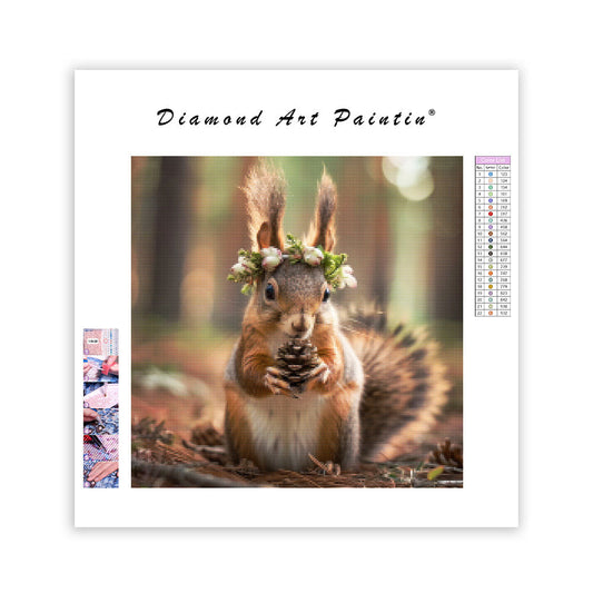 Pine Squirrel - Diamond Painting