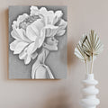 Flower & Woman - Dot Painting