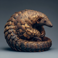 Pangolin Curled - Diamond Painting