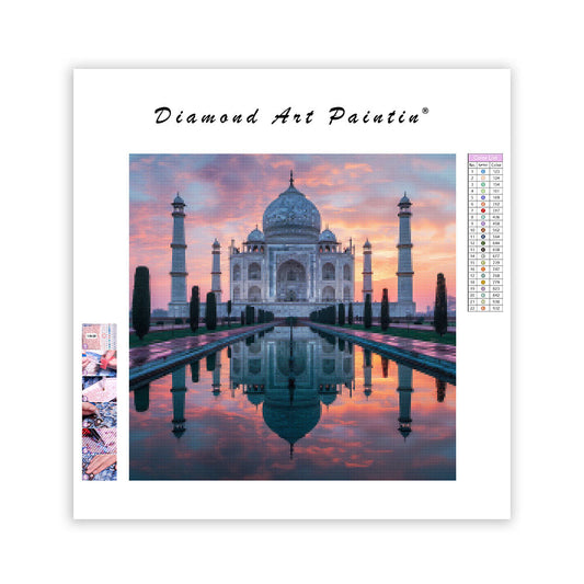Taj Mahal Sunrise - Diamond Painting