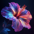Neon Hibiscus Flower - Diamond Painting