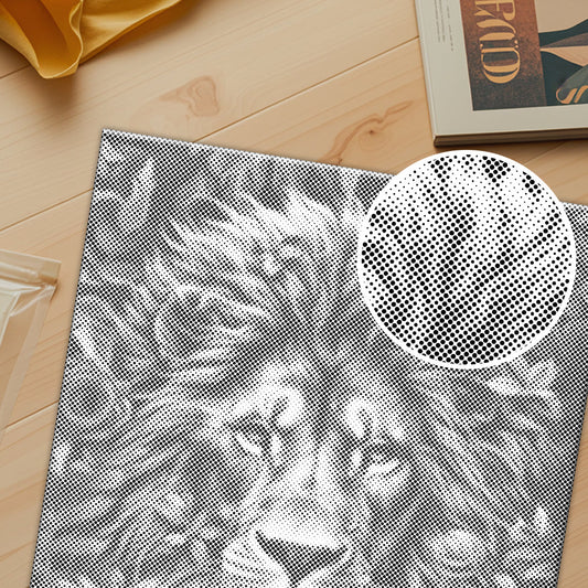 Foliage and Lion's Fury - Dot Painting