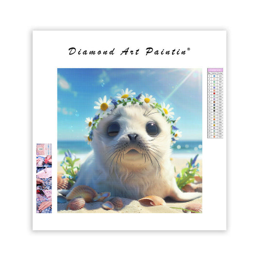 Beach Flower Seal - Diamond Painting
