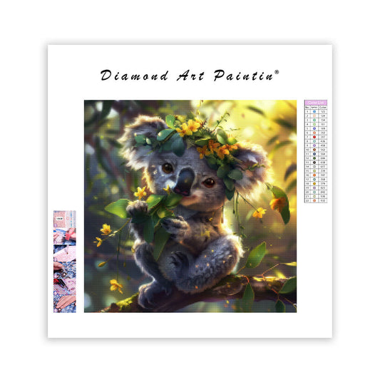 Eucalyptus Flower Koala - Diamond Painting