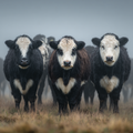 Belted Galloway Cows - Diamond Painting