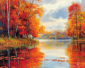 Autumn's Calm Embrace – Diamond Painting