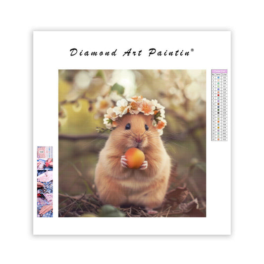 Peach Hamster - Diamond Painting