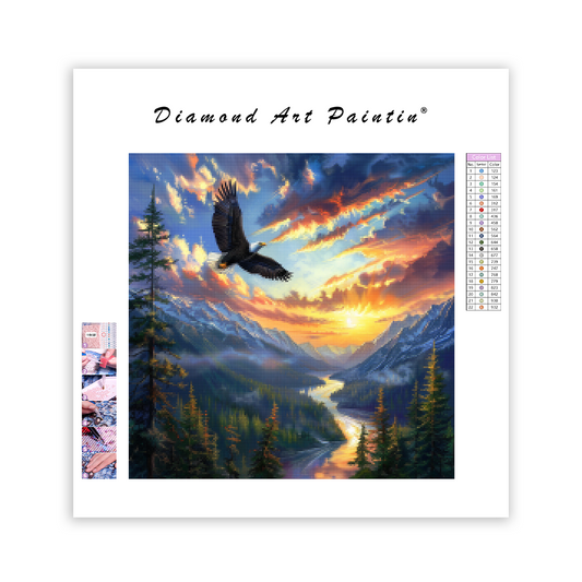 American Eagle in Nature - Diamond Painting