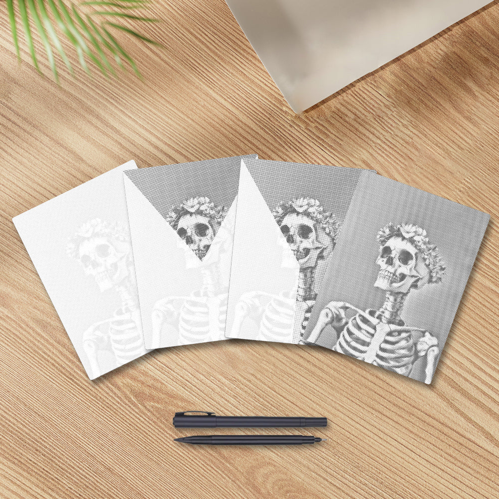 Smiling Skull - Dot Painting