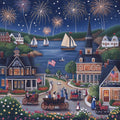 Festive Evening Illustration - Diamond Painting