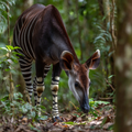 Okapi Reaching - Diamond Painting