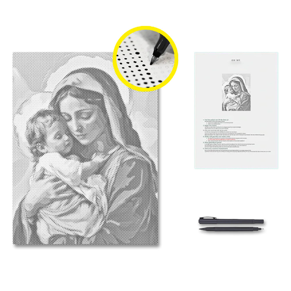 Holy Embrace - Dot Painting
