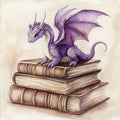 Lavender Dragon - Diamond Painting