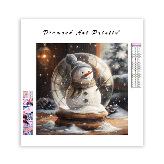 Snow Globe Smile - Diamond Painting
