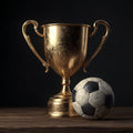 Golden Trophy and Ball - Diamond Painting