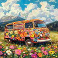 Flower Bus Journey – Diamond Painting