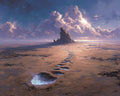 Giant’s Footprint in the Sand - Diamond Painting