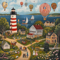 Coastal American Village - Diamond Painting