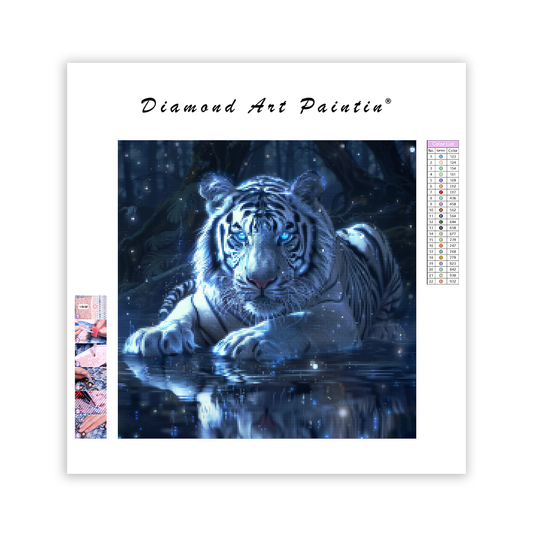 Crystal Tiger - Diamond Painting