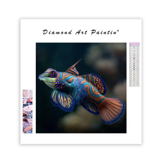Mandarin Fish Elegance - Diamond Painting