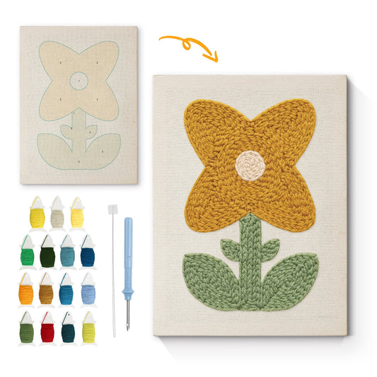 Joyful Pineapple - Punch Needle