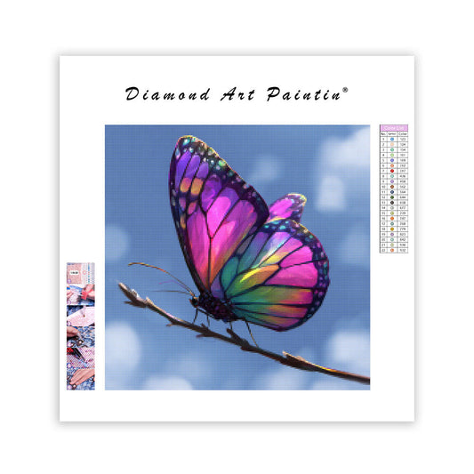 Rainbow Butterfly - Diamond Painting