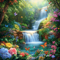 Waterfall Paradise - Diamond Painting