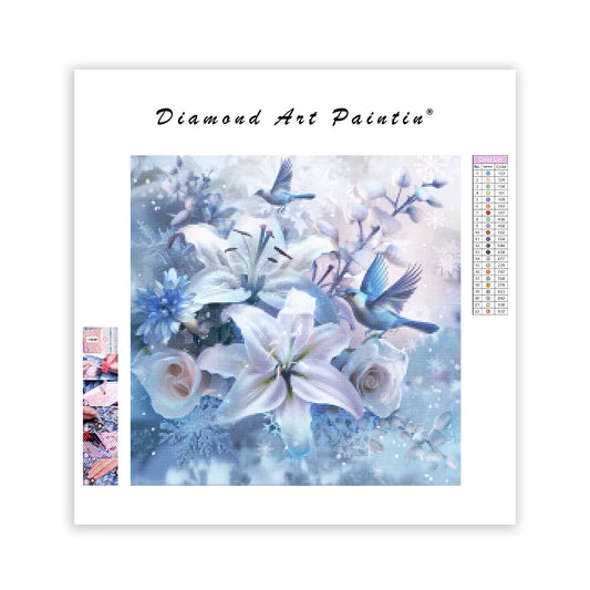 Winter Bloom - Diamond Painting