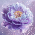 Purple Peony - Diamond Painting