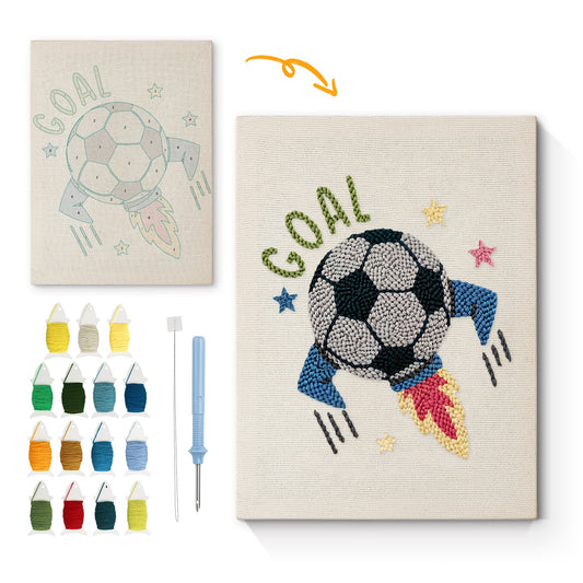 Goal Blast- Punch Needle