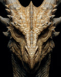 Golden Dragon Head - Diamond Painting