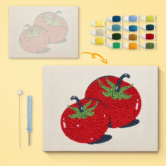 Tomato Delight - Punch Needle