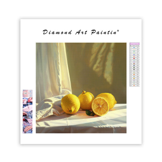 Lemon Kitchen Still Life - Diamond Painting