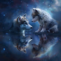 Reflection of a Wolf – Diamond Painting
