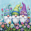 Flower Gnomes - Diamond Painting
