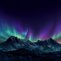 Aurora Mountains - Diamond Painting