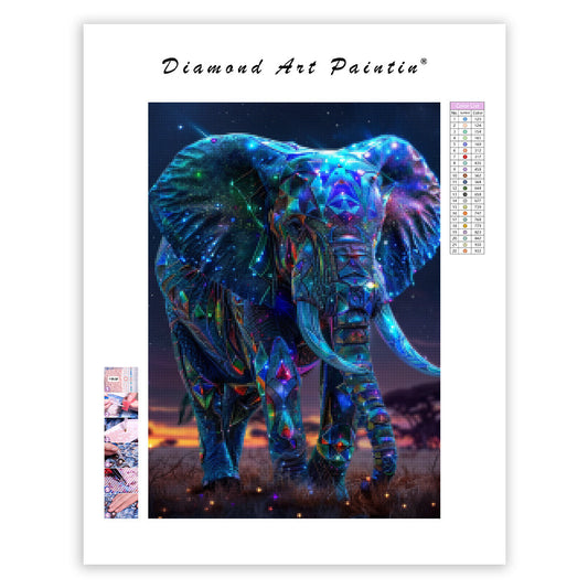 Gemstone Elephant - Diamond Painting