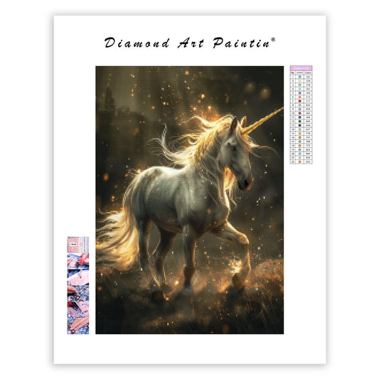 Radiant Unicorn - Diamond Painting
