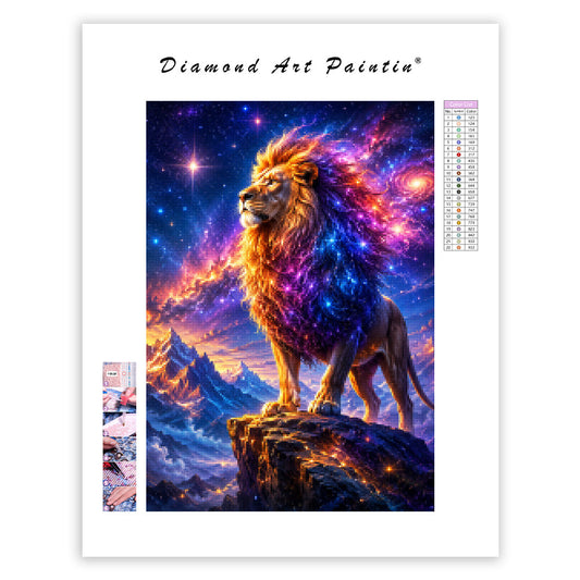Cosmic Lion King - Diamond Painting