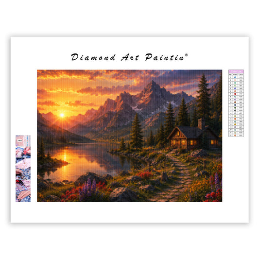 Crystal Butterfly Castle - Diamond Painting