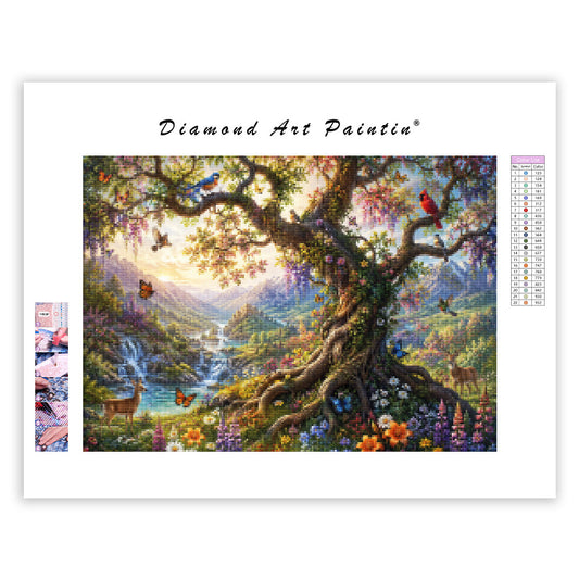 Enchanted Blossom Tree - Diamond Painting