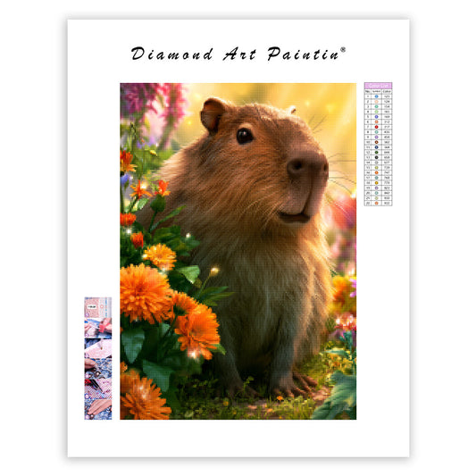 Capybara Garden - Diamond Painting