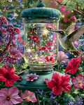 Crystal Hummingbird Feeder - Diamond Painting