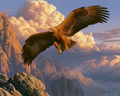 Golden Eagle Sky - Diamond Painting