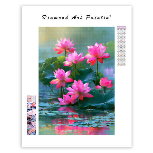 Lotus Serenity - Diamond Painting
