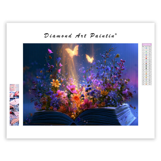 Magic Book Garden - Diamond Painting