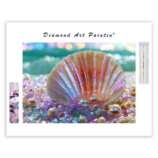 Pearl Seashell Cove - Diamond Painting