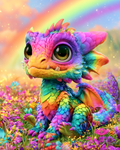 Rainbow Dragon - Diamond Painting