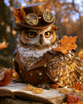 Steampunk Owl - Diamond Painting