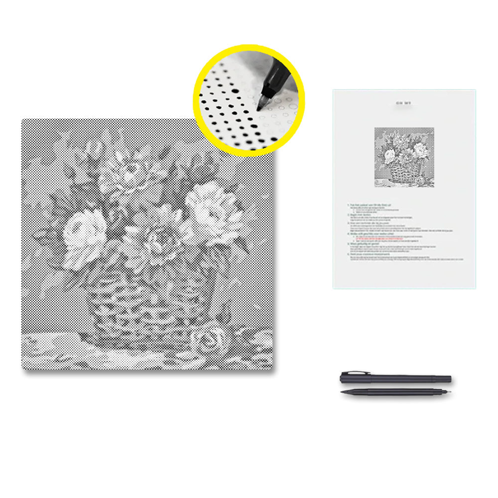 Blooming Romance - Dot Painting
